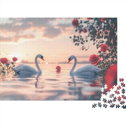 Puzzles 1000 Teile Für Erwachsene Beautiful Swan 1000-teilige Puzzles, Einzigartige Wohndekoration Und Geschenke 1000pcs (75x50cm) von CPXSEMAZA