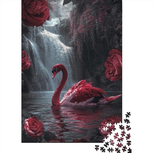 Puzzles 1000 Teile Für Erwachsene Beautiful Swan 1000-teiliges Puzzle Für Erwachsene, Lernspiele 1000pcs (75x50cm) von CPXSEMAZA