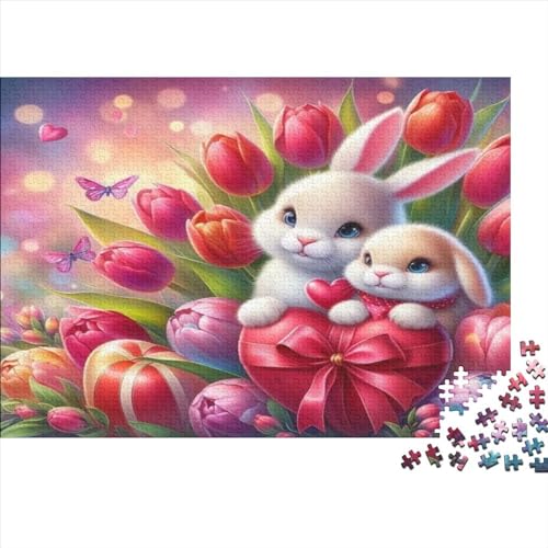 Puzzles 1000 Teile Für Erwachsene Bunny Tulip 1000-teiliges Puzzle Lernspiele Heimdekorationspuzzle 1000pcs (75x50cm) von CPXSEMAZA