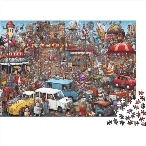 Puzzles 1000 Teile Für Erwachsene Cartoon Art Theme 1000-teiliges Puzzle Lernspiele Heimdekorationspuzzle 1000pcs (75x50cm) von CPXSEMAZA