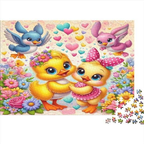 Puzzles 1000 Teile Für Erwachsene Cute Chick 1000-teiliges Puzzle Lernspiele Heimdekorationspuzzle 1000pcs (75x50cm) von CPXSEMAZA