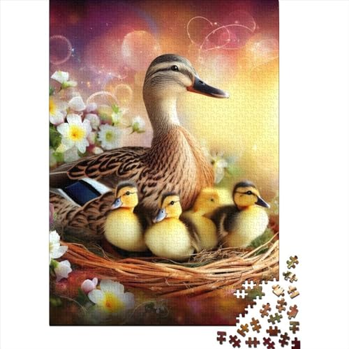 Puzzles 1000 Teile Für Erwachsene Cute Duck 1000-teiliges Puzzle Lernspiele Heimdekorationspuzzle 1000pcs (75x50cm) von CPXSEMAZA