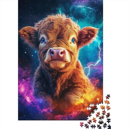 Puzzles 1000 Teile Für Erwachsene Cute Highland Cow Baby Puzzles 1000 Teile Familien-Puzzlespielzeug 1000pcs (75x50cm) von CPXSEMAZA