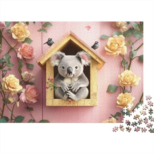 Puzzles 1000 Teile Für Erwachsene Cute Koala 1000-teiliges Puzzle Lernspiele Heimdekorationspuzzle 1000pcs (75x50cm) von CPXSEMAZA