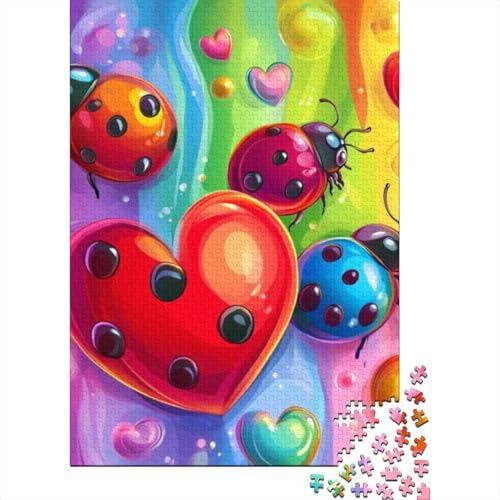 Puzzles 1000 Teile Für Erwachsene Cute Ladybug 1000-teiliges Puzzle. Spielzeug Zum Stressabbau 1000pcs (75x50cm) von CPXSEMAZA