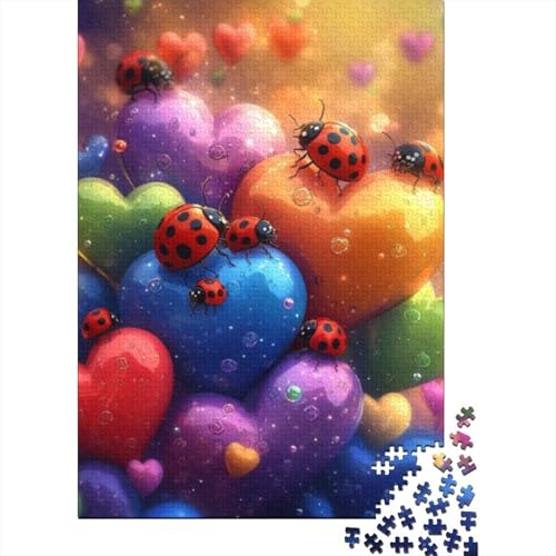 Puzzles 1000 Teile Für Erwachsene Cute Ladybug 1000-teiliges Puzzle. Spielzeug Zum Stressabbau 1000pcs (75x50cm) von CPXSEMAZA