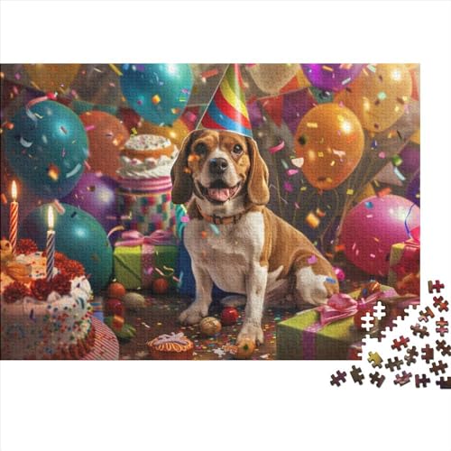 Puzzles 1000 Teile Für Erwachsene Dog Party Puzzle Lernspiele Heimdekoration Puzzle 1000pcs (75x50cm) von CPXSEMAZA