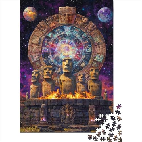 Puzzles 1000 Teile Für Erwachsene Easter Island Statues 1000-teilige Puzzles, Einzigartige Heimdekoration Und Geschenke 1000pcs (75x50cm) von CPXSEMAZA