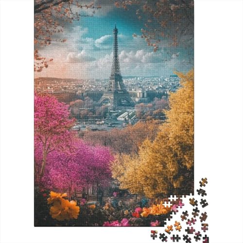 Puzzles 1000 Teile Für Erwachsene Eiffel Tower 1000-teiliges Puzzle Lernspiele Heimdekorationspuzzle 1000pcs (75x50cm) von CPXSEMAZA