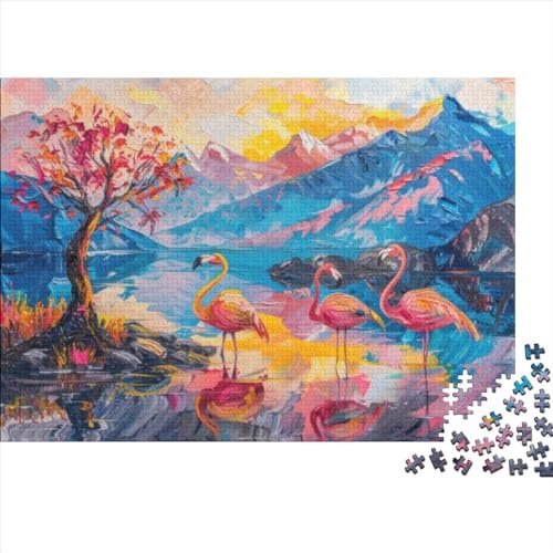 Puzzles 1000 Teile Für Erwachsene Flamingo Puzzle Lernspiele Heimdekoration Puzzle 1000pcs (75x50cm) von CPXSEMAZA