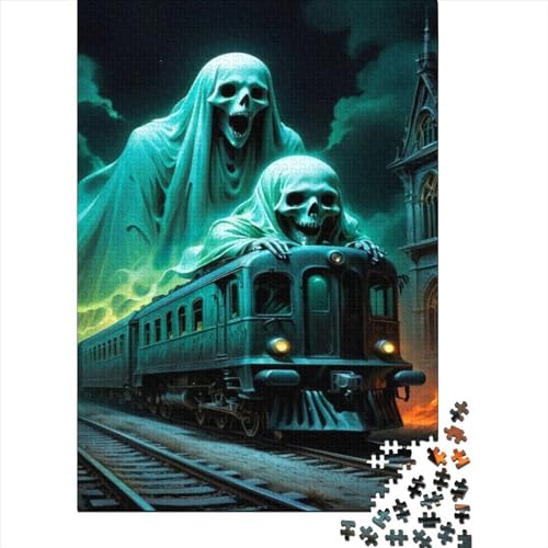 Puzzles 1000 Teile Für Erwachsene Ghost Train 1000-teilige Puzzles, Familienaktivitätspuzzles, Lernspiele 1000pcs (75x50cm) von CPXSEMAZA