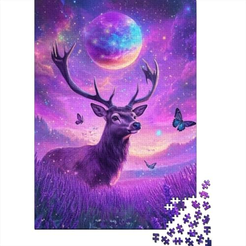 Puzzles 1000 Teile Für Erwachsene Lavender Deer 1000-teiliges Puzzle. Spielzeug Zum Stressabbau 1000pcs (75x50cm) von CPXSEMAZA