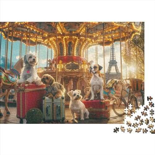 Puzzles 1000 Teile Für Erwachsene Paris Cats and Dogs 1000-teilige Puzzles, Familienaktivitätspuzzles, Lernspiele 1000pcs (75x50cm) von CPXSEMAZA