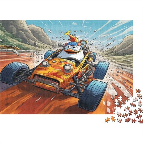 Puzzles 1000 Teile Für Erwachsene Penguin Racing 1000-teiliges Puzzle Lernspiele Heimdekorationspuzzle 1000pcs (75x50cm) von CPXSEMAZA