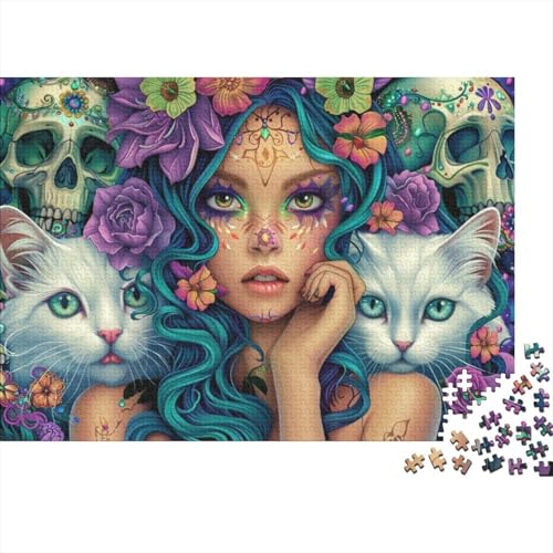 Puzzles 1000 Teile Für Erwachsene Puzzles Für Erwachsene 1000 Teile Puzzle Lernspiele- Cat Princess Rätsel 1000pcs (75x50cm) von CPXSEMAZA