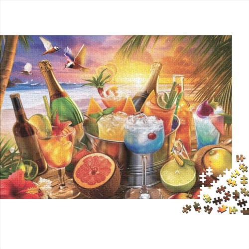 Puzzles 1000 Teile Für Erwachsene Puzzles Für Erwachsene 1000 Teile Puzzle Lernspiele- Colorful Tropical Drinks Rätsel 1000pcs (75x50cm) von CPXSEMAZA