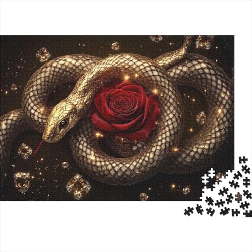 Puzzles 1000 Teile Für Erwachsene Puzzles Für Erwachsene 1000 Teile Puzzle Lernspiele- Rose Snake Rätsel 1000pcs (75x50cm) von CPXSEMAZA