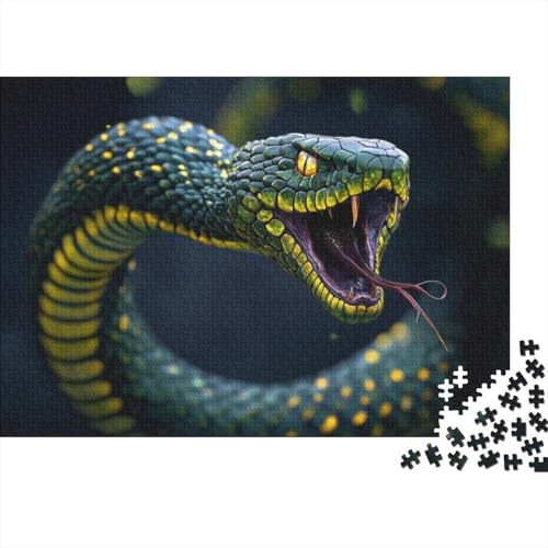 Puzzles 1000 Teile Für Erwachsene Puzzles Für Erwachsene 1000 Teile Puzzle Lernspiele- Scary Snake Rätsel 1000pcs (75x50cm) von CPXSEMAZA