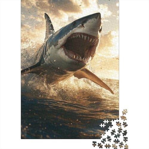 Puzzles 1000 Teile Für Erwachsene Sawtooth Shark 1000-teiliges Puzzle. Spielzeug Zum Stressabbau 1000pcs (75x50cm) von CPXSEMAZA