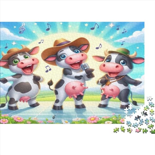 Puzzles 1000 Teile Für Erwachsene Singing Cow 1000-teilige Puzzles, Familienaktivitätspuzzles, Lernspiele 1000pcs (75x50cm) von CPXSEMAZA