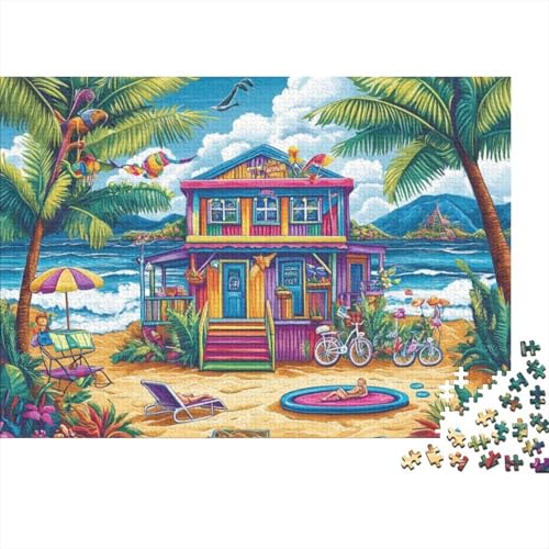 Puzzles 1000 Teile Für Erwachsene Surf Shack Puzzle Lernspiele Heimdekoration Puzzle 1000pcs (75x50cm) von CPXSEMAZA