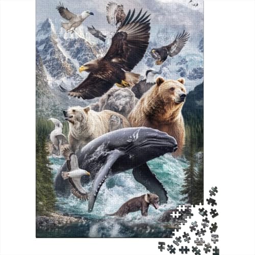 Puzzles 1000 Teile Für Erwachsene Wild Animals 1000-teiliges Puzzle Für Erwachsene, Lernspiele 1000pcs (75x50cm) von CPXSEMAZA