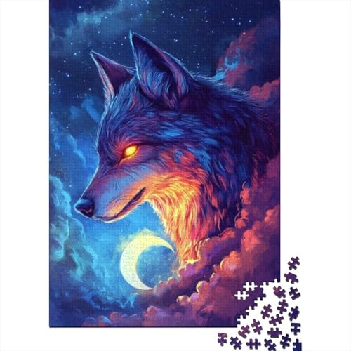 Puzzles 1000 Teile Für Erwachsene Wolf 1000-teilige Puzzles, Einzigartige Wohndekoration Und Geschenke 1000pcs (75x50cm) von CPXSEMAZA