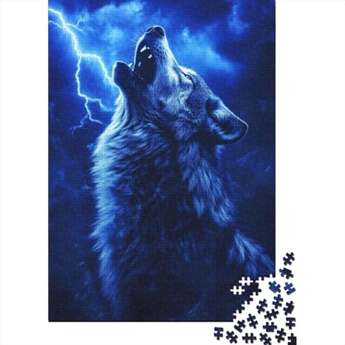 Puzzles 1000 Teile Für Erwachsene Wolf 1000-teiliges Puzzle Lernspiele Heimdekorationspuzzle 1000pcs (75x50cm) von CPXSEMAZA