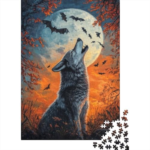 Puzzles 1000 Teile Für Erwachsene Wolf 1000-teiliges Puzzle. Spielzeug Zum Stressabbau 1000pcs (75x50cm) von CPXSEMAZA