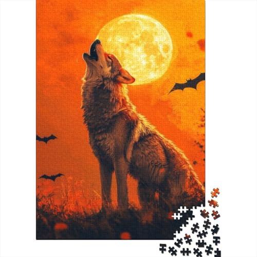 Puzzles 1000 Teile Für Erwachsene Wolf 1000-teiliges Puzzle. Spielzeug Zum Stressabbau 1000pcs (75x50cm) von CPXSEMAZA