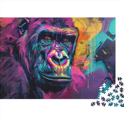 Puzzles 300 Teile Für Erwachsene Art Orangutan Puzzle Lernspiele Heimdekoration Puzzle 300pcs (40x28cm) von CPXSEMAZA