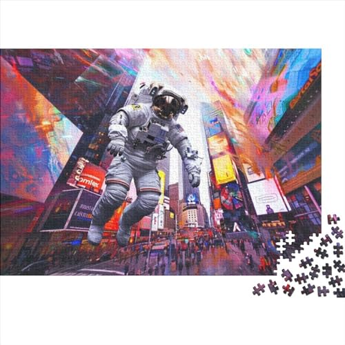 Puzzles 300 Teile Für Erwachsene Astronauts in Times Square Puzzle Lernspiele Heimdekoration Puzzle 300pcs (40x28cm) von CPXSEMAZA