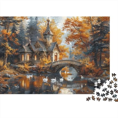 Puzzles 300 Teile Für Erwachsene Autumn Church 300-teiliges Puzzle Lernspiele Heimdekorationspuzzle 300pcs (40x28cm) von CPXSEMAZA