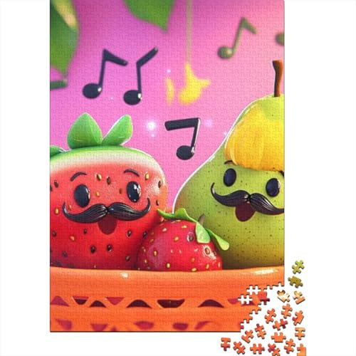 Puzzles 300 Teile Für Erwachsene Cartoon Fruit Puzzle Mit 300 Teilen. Anspruchsvolles Spiel 300pcs (40x28cm) von CPXSEMAZA