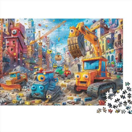 Puzzles 300 Teile Für Erwachsene Construction Truck 300-teilige Puzzles, Familienaktivitätspuzzles, Lernspiele 300pcs (40x28cm) von CPXSEMAZA