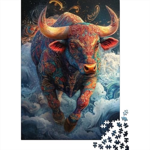 Puzzles 300 Teile Für Erwachsene Cow 300-teiliges Puzzle. Spielzeug Zum Stressabbau 300pcs (40x28cm) von CPXSEMAZA