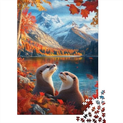 Puzzles 300 Teile Für Erwachsene Cute Otter Puzzles 300 Teile Anspruchsvolle Puzzles Für Erwachsene 300pcs (40x28cm) von CPXSEMAZA