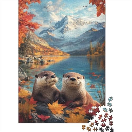 Puzzles 300 Teile Für Erwachsene Cute Otter Puzzles Mit 300 Teilen, Komplexe Puzzles Für Erwachsene 300pcs (40x28cm) von CPXSEMAZA