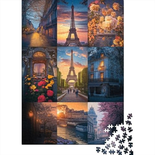 Puzzles 300 Teile Für Erwachsene Eiffel Tower 300-teiliges Puzzle Lernspiele Heimdekorationspuzzle 300pcs (40x28cm) von CPXSEMAZA