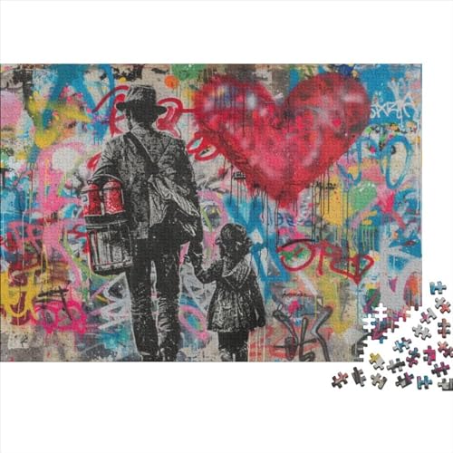 Puzzles 300 Teile Für Erwachsene Graffiti Art 300-teilige Puzzles, Familienaktivitätspuzzles, Lernspiele 300pcs (40x28cm) von CPXSEMAZA