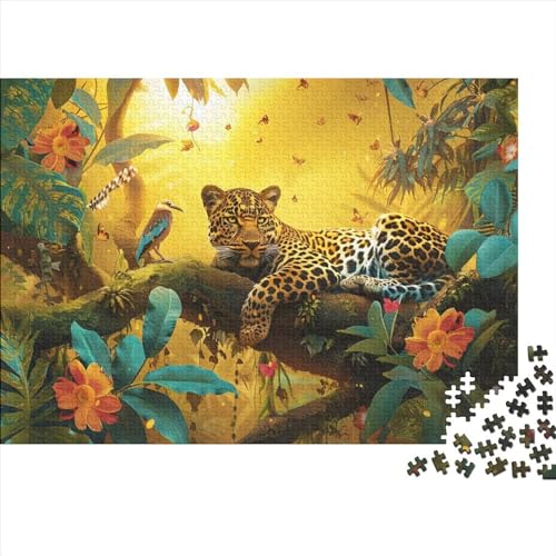 Puzzles 300 Teile Für Erwachsene Leopard 300-teilige Puzzles, Familienaktivitätspuzzles, Lernspiele 300pcs (40x28cm) von CPXSEMAZA