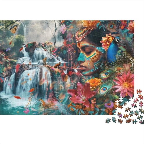 Puzzles 300 Teile Für Erwachsene Peacock Princess 300-teiliges Puzzle Lernspiele Heimdekorationspuzzle 300pcs (40x28cm) von CPXSEMAZA