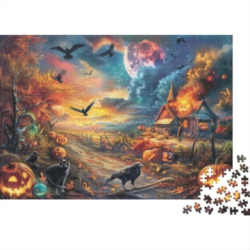 Puzzles 300 Teile Für Erwachsene Puzzles Für Erwachsene 300 Teile Puzzle Lernspiele Halloween Twilight Heimdekorationspuzzle 300 Teile 300pcs (40x28cm) von CPXSEMAZA