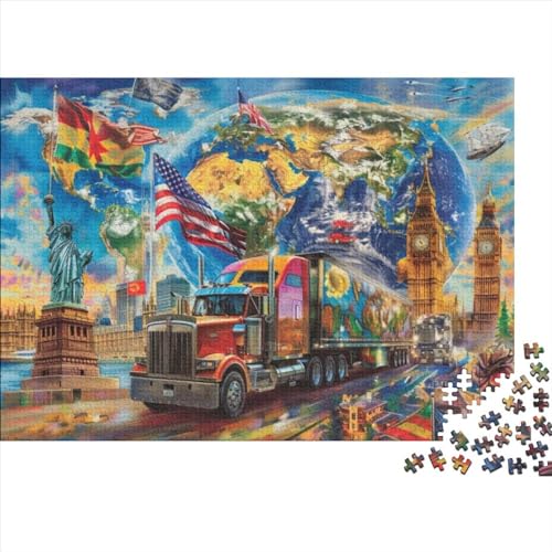 Puzzles 300 Teile Für Erwachsene Puzzles Für Erwachsene 300 Teile Puzzle Lernspiele Truck Theme Heimdekorationspuzzle 300 Teile 300pcs (40x28cm) von CPXSEMAZA