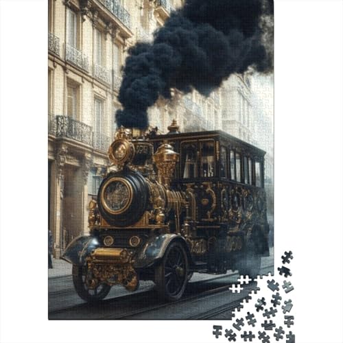 Puzzles 300 Teile Für Erwachsene Retro Steam Car Puzzles Mit 300 Teilen, Komplexe Puzzles Für Erwachsene 300pcs (40x28cm) von CPXSEMAZA