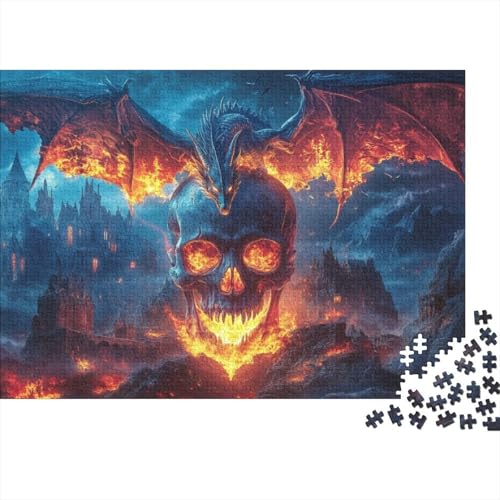 Puzzles 300 Teile Für Erwachsene Skeleton Dragon Puzzles 300 Teile Anspruchsvolle Puzzles Für Erwachsene 300pcs (40x28cm) von CPXSEMAZA