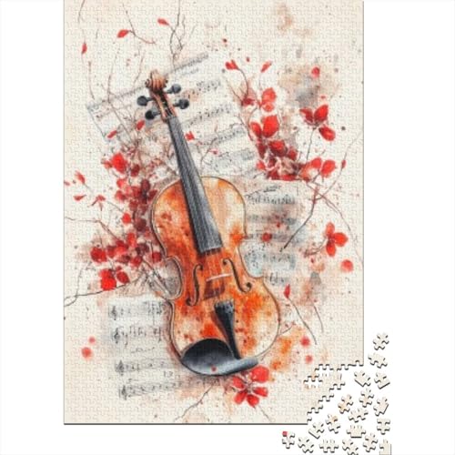 Puzzles 300 Teile Für Erwachsene Violin 300-teiliges Puzzle Lernspiele Heimdekorationspuzzle 300pcs (40x28cm) von CPXSEMAZA