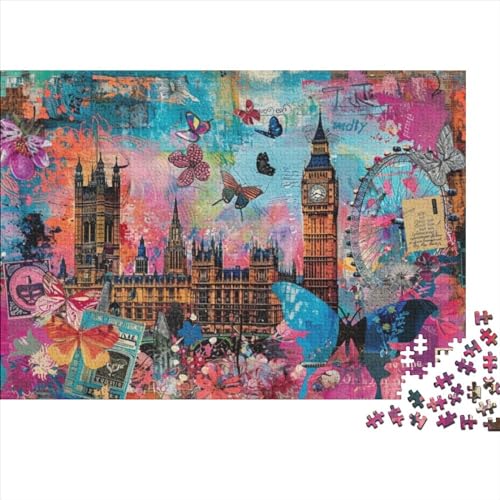 Puzzles 500 Teile Für Erwachsene Art London Puzzle Lernspiele Heimdekoration Puzzle 500pcs (52x38cm) von CPXSEMAZA