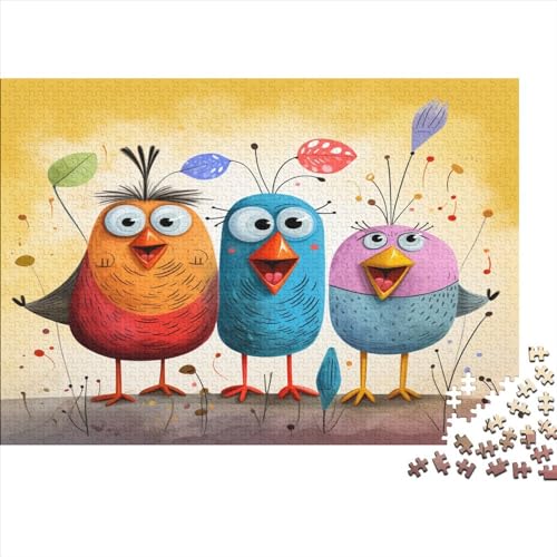 Puzzles 500 Teile Für Erwachsene Cartoon Bird 500-teilige Puzzles, Familienaktivitätspuzzles, Lernspiele 500pcs (52x38cm) von CPXSEMAZA