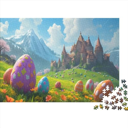 Puzzles 500 Teile Für Erwachsene Easter Eggs 500-teiliges Puzzle Lernspiele Heimdekorationspuzzle 500pcs (52x38cm) von CPXSEMAZA